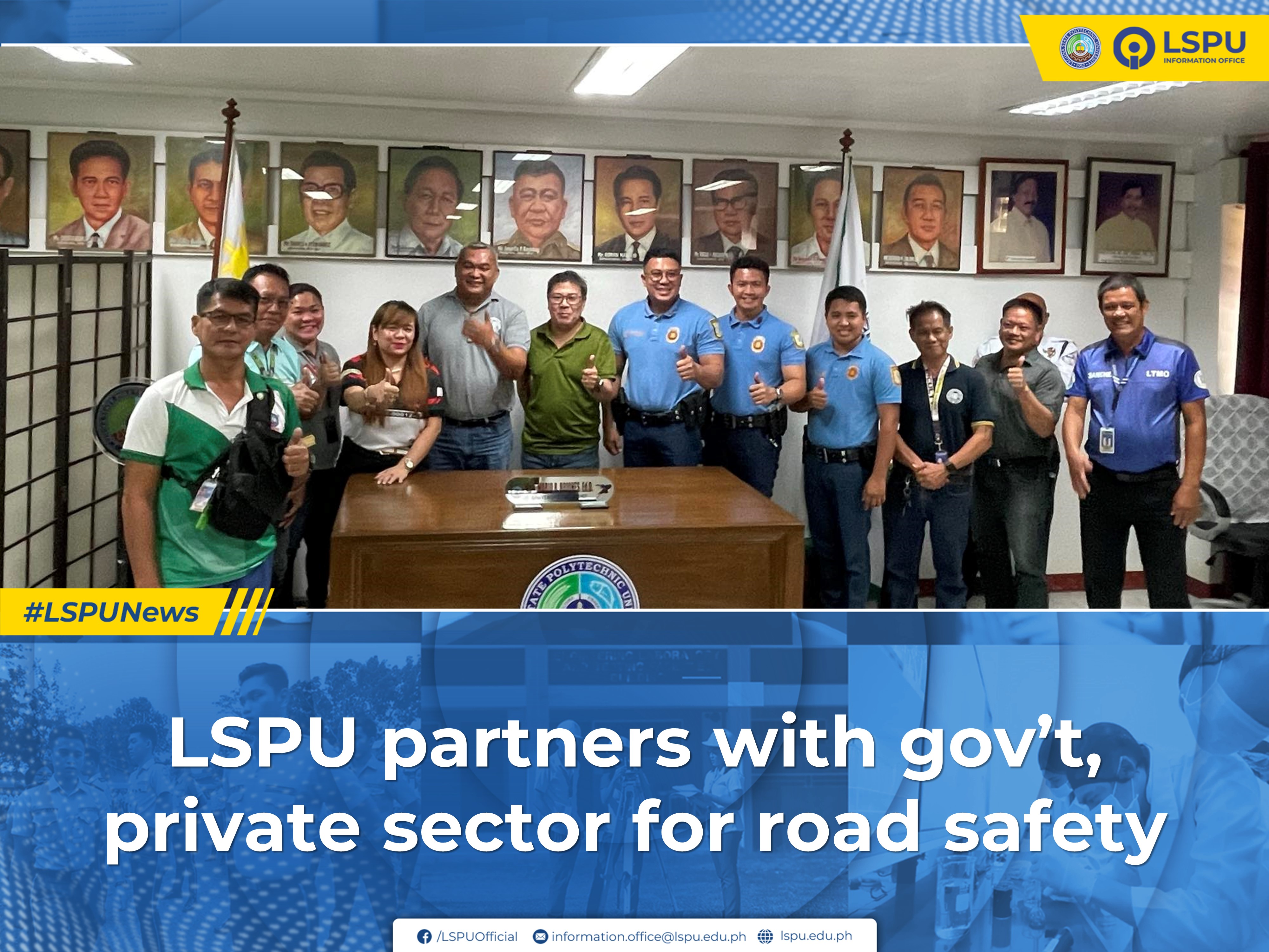 LSPU partners with gov't, private sector for road safety